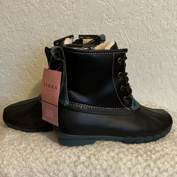 Serra Women’s Winter 3M Insulated Duck Boots size 8 brand new with tags, Blk - Picture 5 of 8